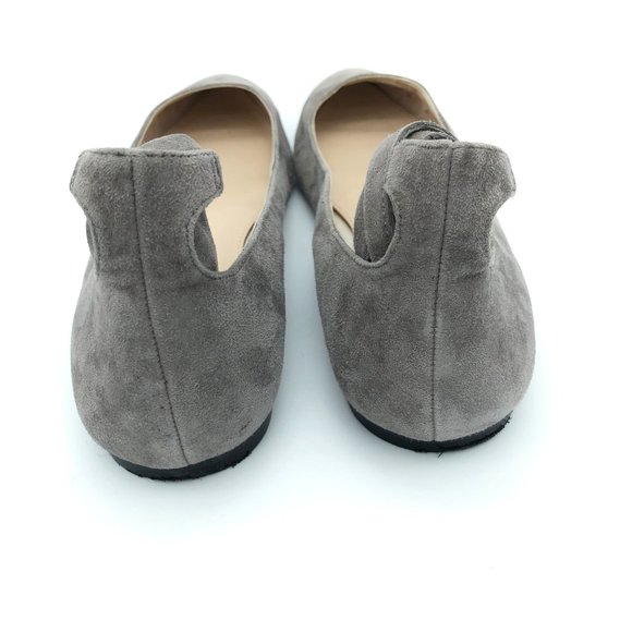 Vince Camuto Lace Up Suede Pointed Ballet Flats 9 - Picture 8 of 10